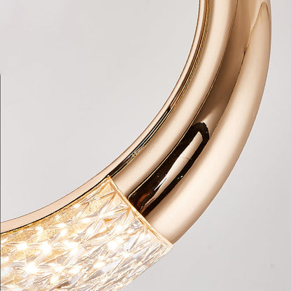 Modern Acrylic Geometric Circle 1-Light  LED  Pendant Light