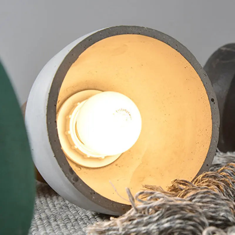 Nordic Cement Tapered 1-light Mini LED Pendant Light BulbSquare