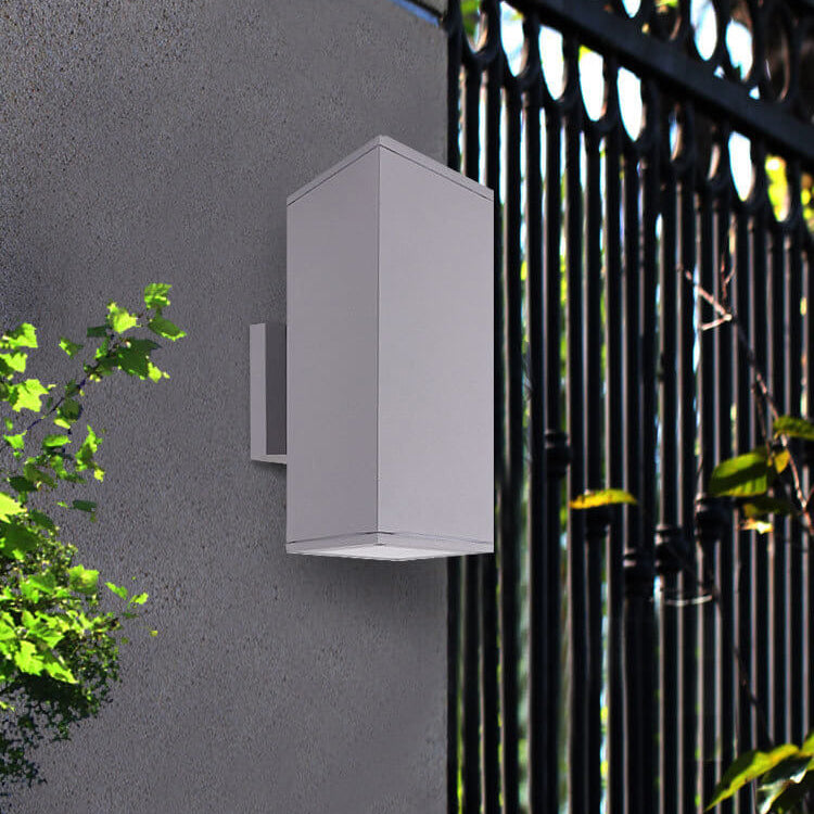 Modern Minimalist Square Column LED Luminous Outdoor Waterproof Wall Sconce Lamp Lumendat