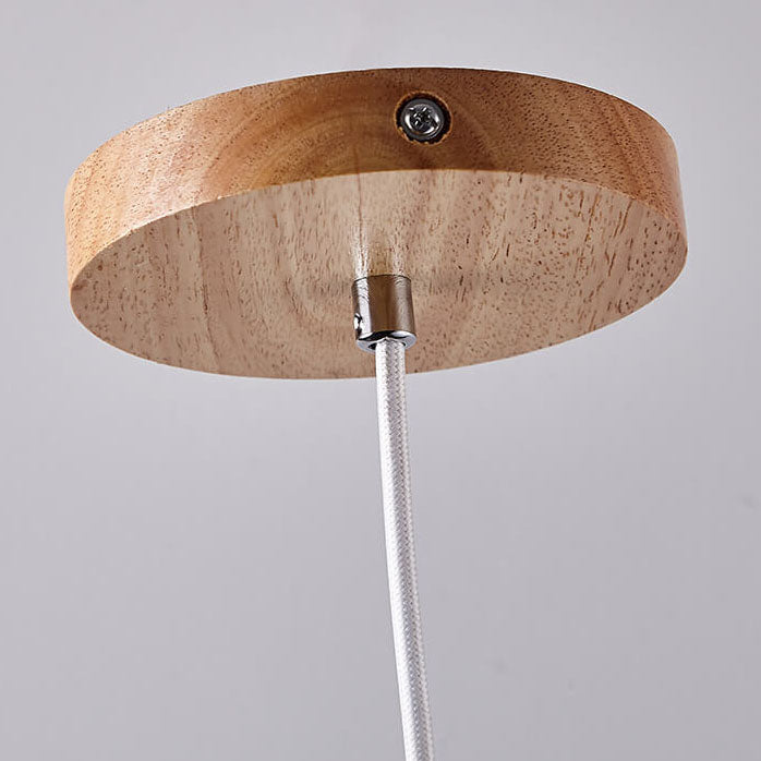 Japanese Wabi Sabi Yellow Travertine Cylinder 1-light Pendant Light BulbSquare