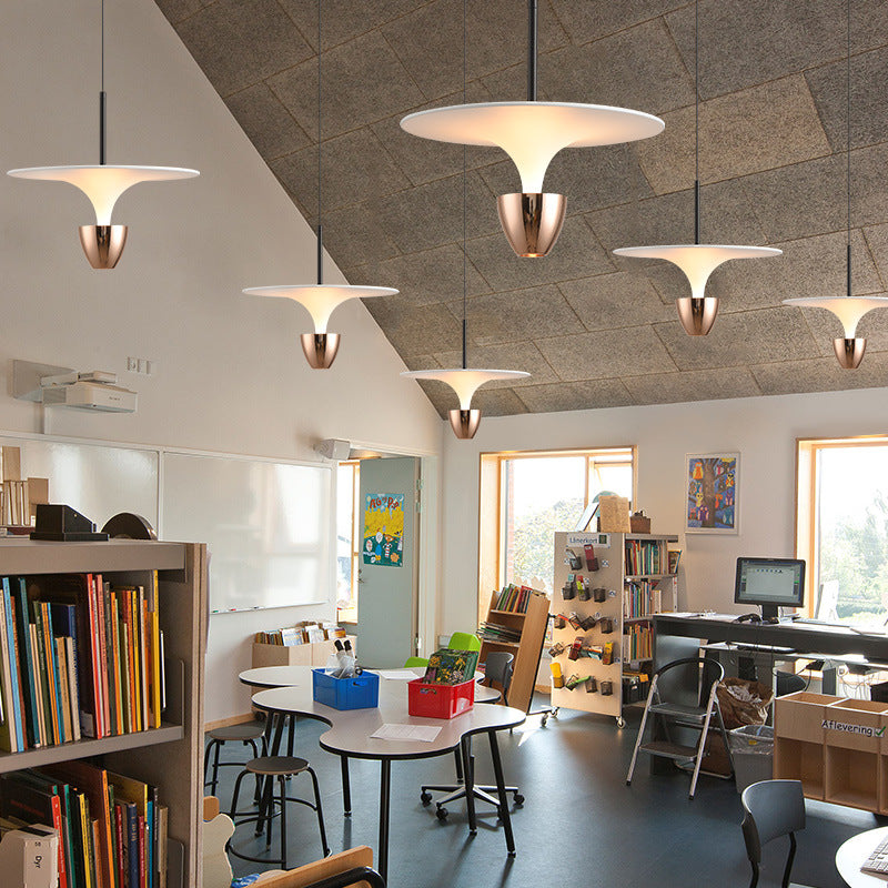 Contemporary Creative Acrylic Jellyfish Shape Aluminum LED Pendant Light for Living Room