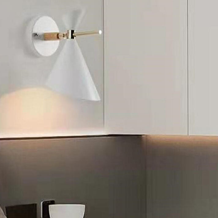 Nordic Simple Horn Shade 1-Light Wall Sconce Lamp Lumendat