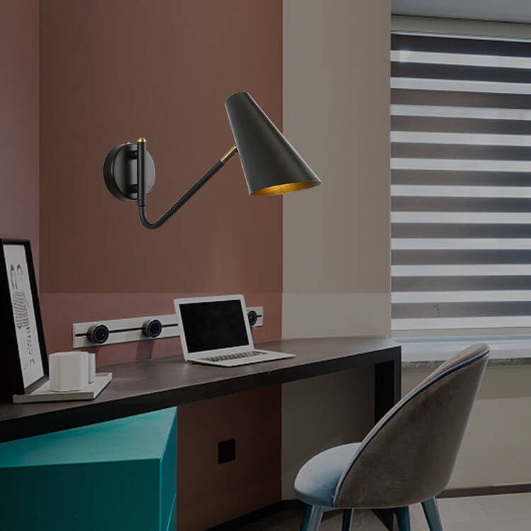 Nordic Creative Simple Rotating 1-Light Wall Sconce Lamp Lumendat