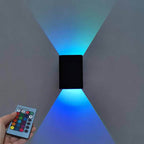 Modern Square Aluminum LED RGB Wall Sconce Lamp