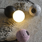 Contemporary Scandinavian Orb Terrazzo 1-light Pendant Light for Bedroom BulbSquare