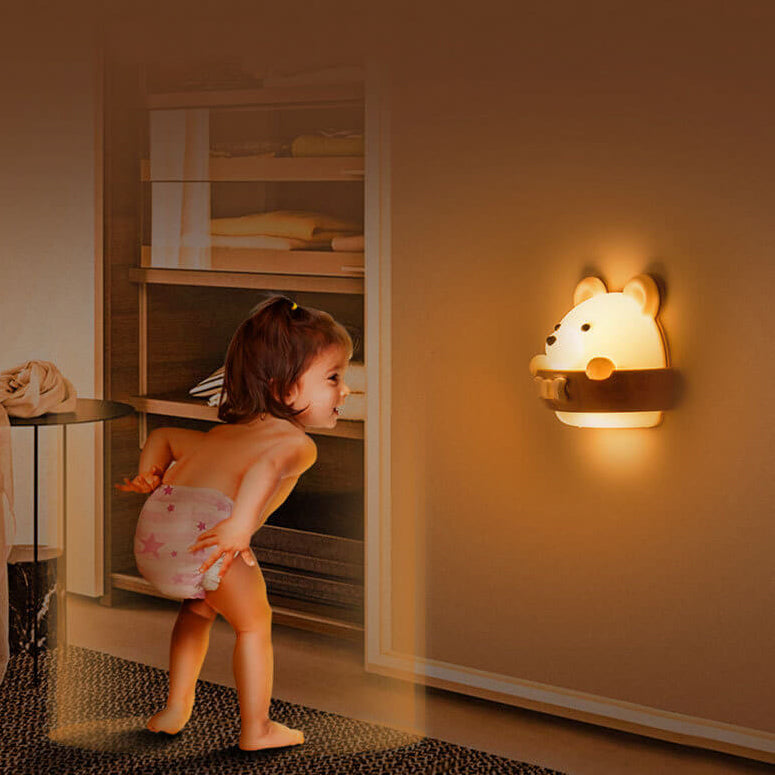 Lumendat Cartoon ABS Creative Bear LED Night Light Wall Sconce Lamp Lumendat