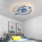 Nordic Creative Music Notes Design LED Flush Mount Ceiling Light BulbSquare