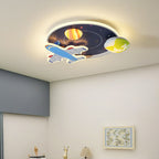 Lumendat Cartoon Creative Aircraft Space LED Kids Flush Mount Ceiling Light Lumendat