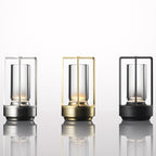 Nordic Vintage Aluminum Acrylic USB Rechargeable Night Light Table Lamp Lumendat
