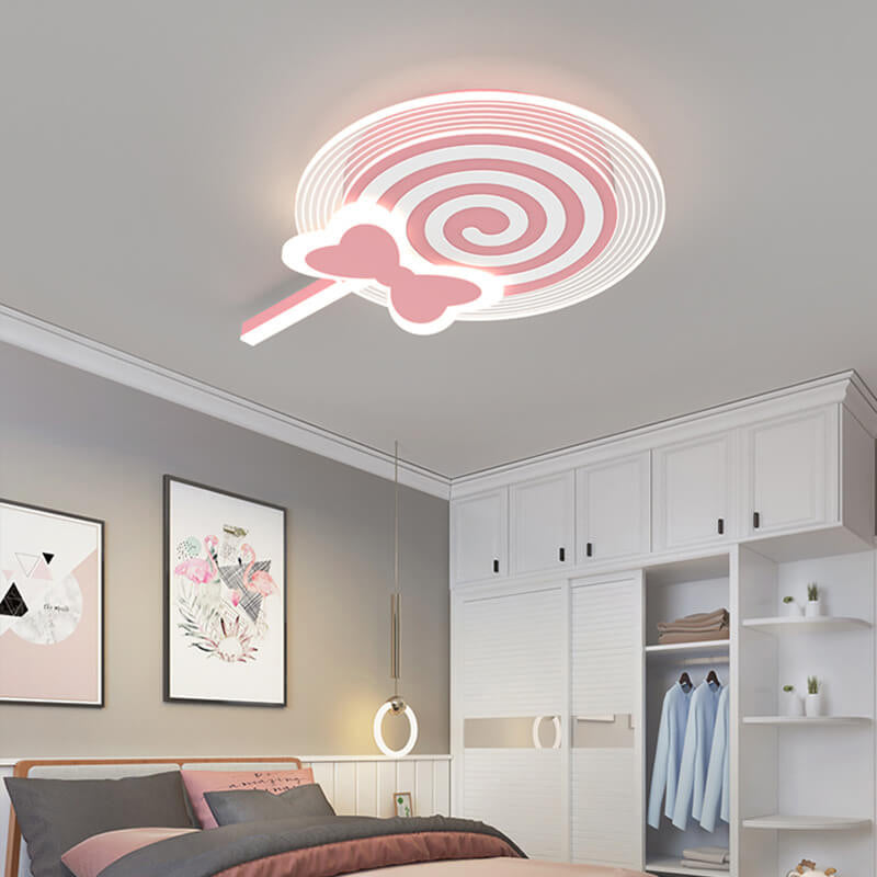 Lumendat Creative Childlike Cartoon Lollipop Design LED Flush Mount Light Lumendat