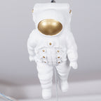 Lumendat Contemporary Creative Iron Resin Space Satellite Astronaut 4-Light Chandelier For Bedroom Lumendat