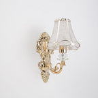 Traditional European Resin Iron Conic Cylinder 1-Light Wall Sconce Lamp For Bedside