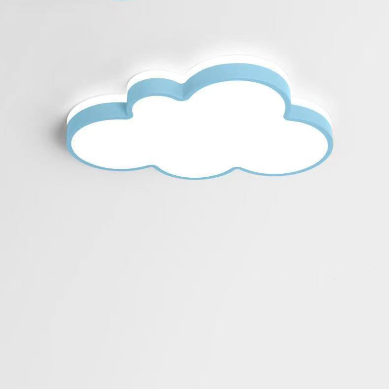 Lumendat Contemporary Creative Kids Cloud Iron Acrylic PMMA LED Flush Mount Ceiling Light For Bedroom Lumendat