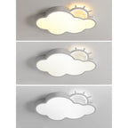 Lumendat Nordic Minimalist Cloudy Sun LED Kids Flush Mount Ceiling Light Lumendat