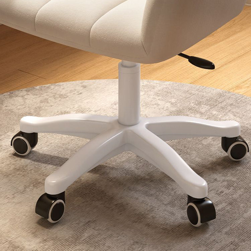 Modern Minimalist Square Back Velvet Cotton Nylon Desk Chair Backrest Armrest For Home Office DFM-F