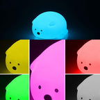 Lumendat Creative Cartoon Bear Silicone LED Kids Night Light Table Lamp Lumendat