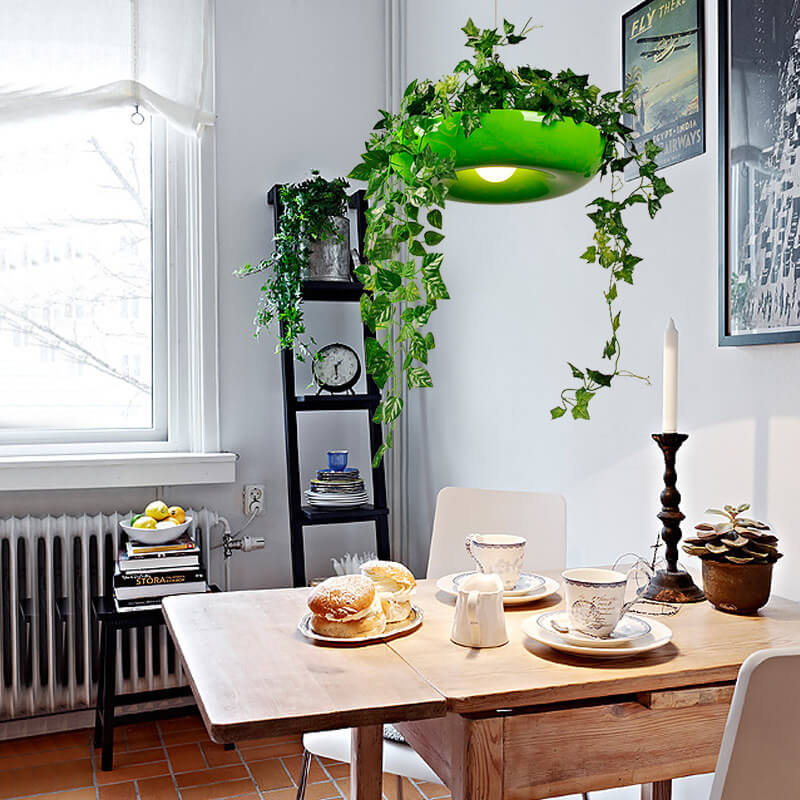 Modern Art Deco Sky Garden Round Shade 1-light Pendant Light for Dining Room