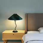 Modern Minimalist Pleated Umbrella Bending Base 1-Light Table Lamp Lumendat