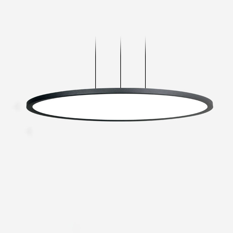 Modern Minimalist Aluminum Round Shape LED Pendant Light for Dining Room BulbSquare