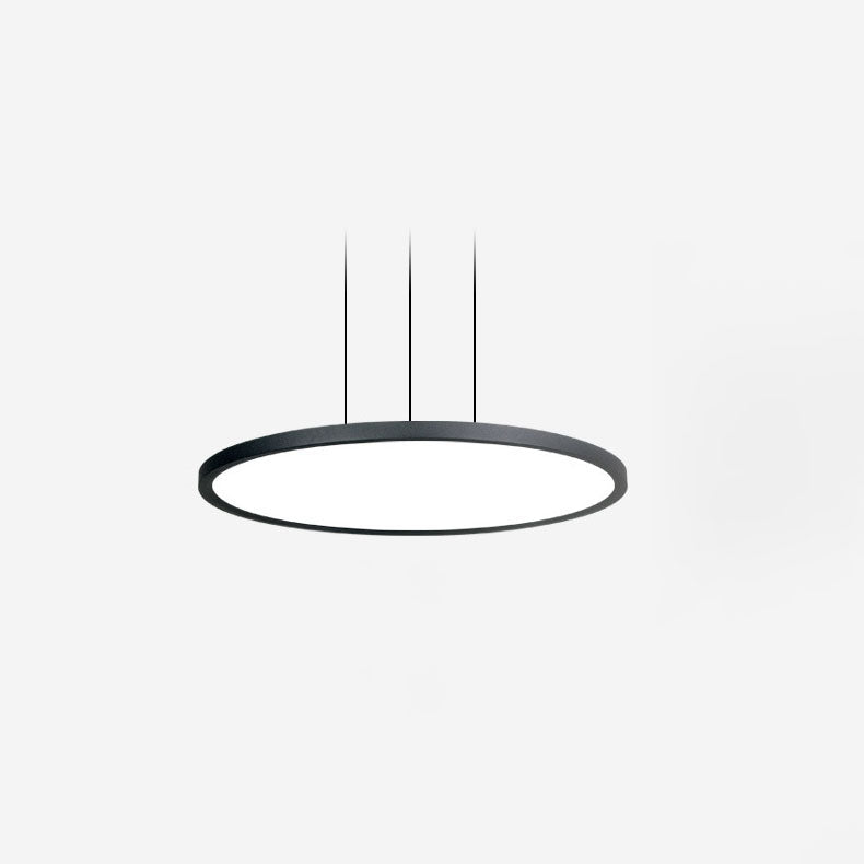 Modern Minimalist Aluminum Round Shape LED Pendant Light for Dining Room BulbSquare
