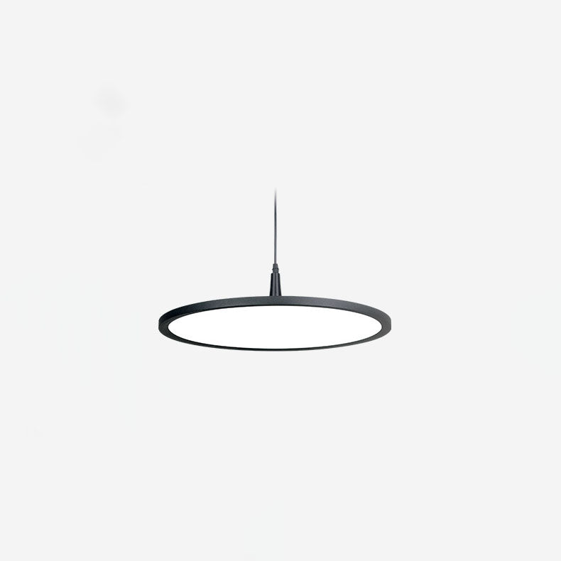 Modern Minimalist Aluminum Round Shape LED Pendant Light for Dining Room BulbSquare