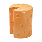 Lumendat Contemporary Creative Kids Round Cylinder Cheese Resin Side Table For Bedroom Lumendat