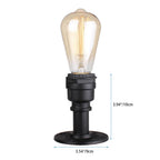 Vintage Steampunk Style Iron Glass Shade 1-light Flush Mount Ceiling Light BulbSquare