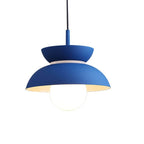 Nordic Minimalist Color Solid Aluminum 1-light Pendant Light BulbSquare
