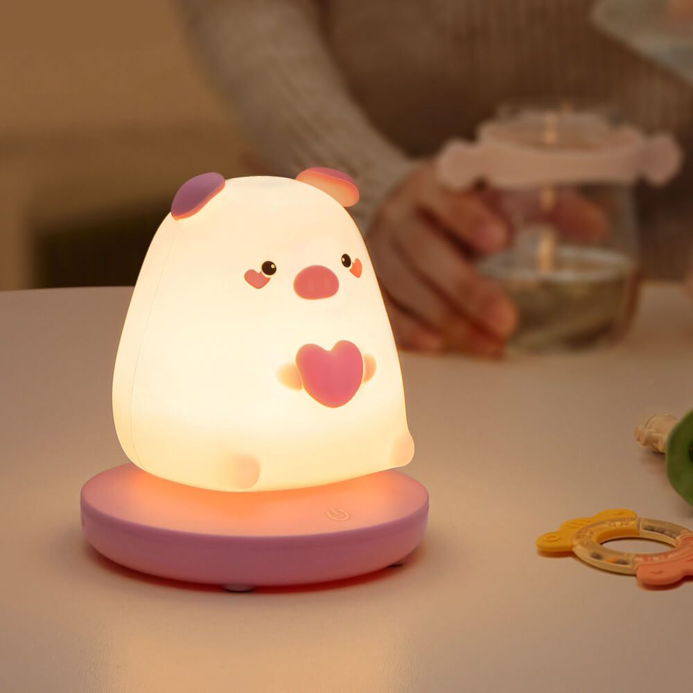 Creative Silicone Animal USB Rechargeable Night Light Decorative Table Lamp Lumendat