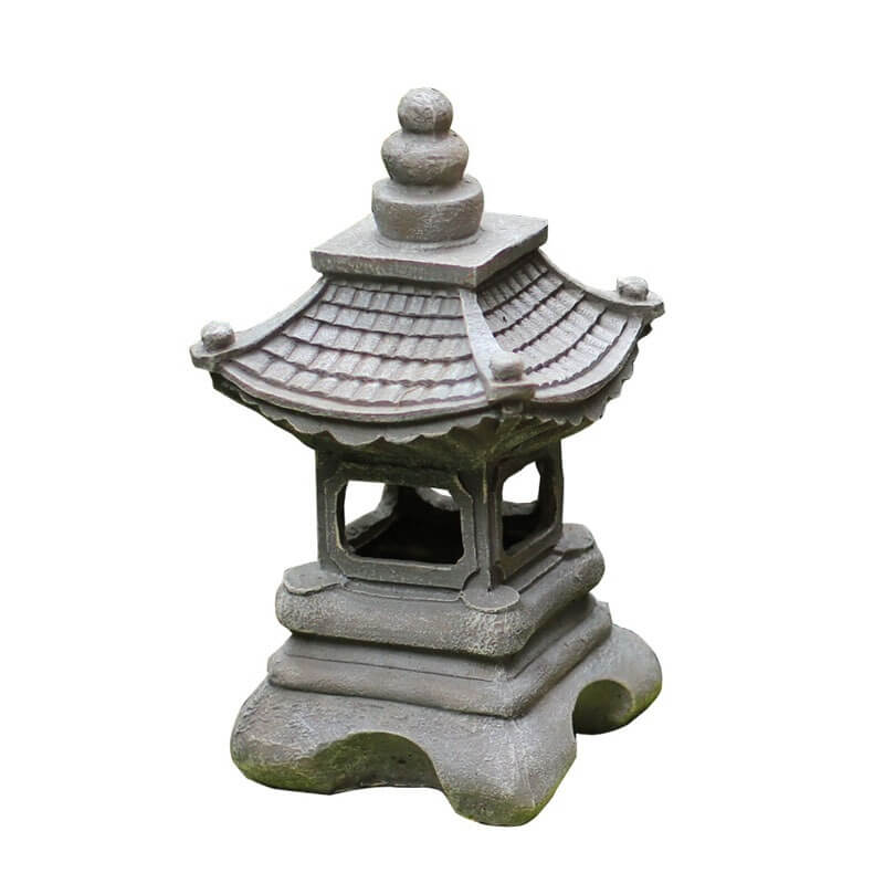 Japanese Zen Solar Waterproof Pagoda Stone LED Outdoor Garden Decoration Landscape Light Lumendat