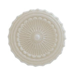 Traditional French Iron Glass Stripes Round Drum LED Semi-flush Mount Ceiling Light for Living Room & Bedroom Lumendat