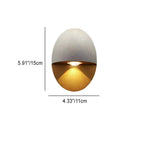 Modern Minimalist Oval Shape Aluminum Outdoor Waterproof LED Wall Sconce Lamp for Outdoor Patio Lumendat