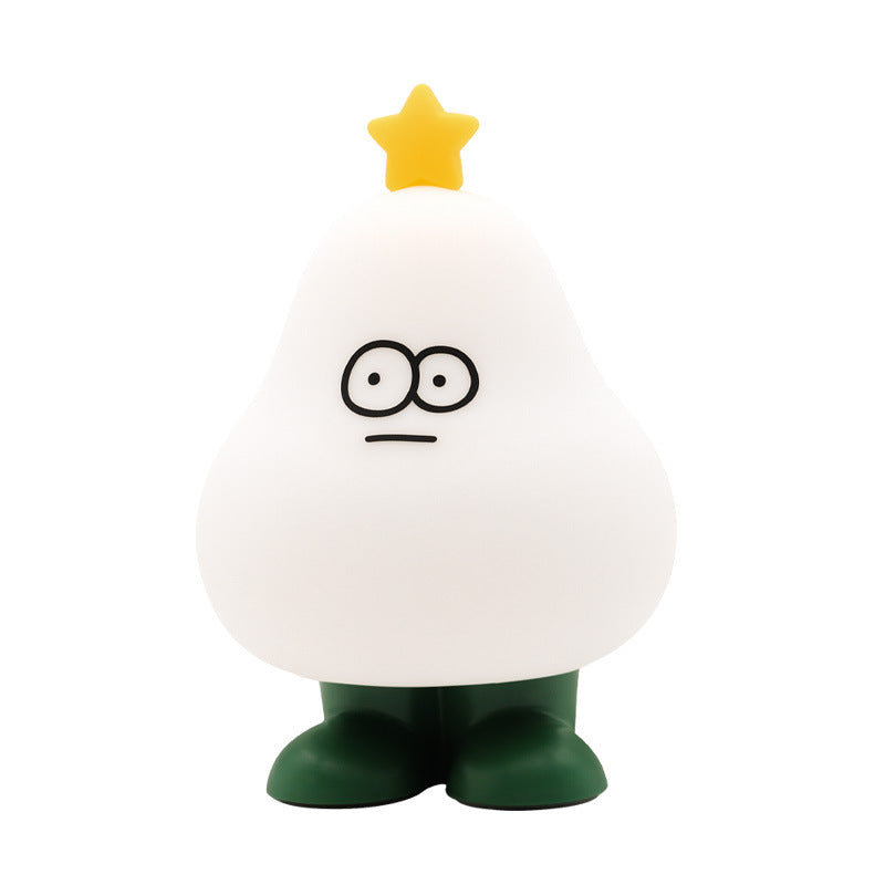 Lumendat Creative Cartoon Pear Silicone Timing LED Night Light Table Lamp Lumendat