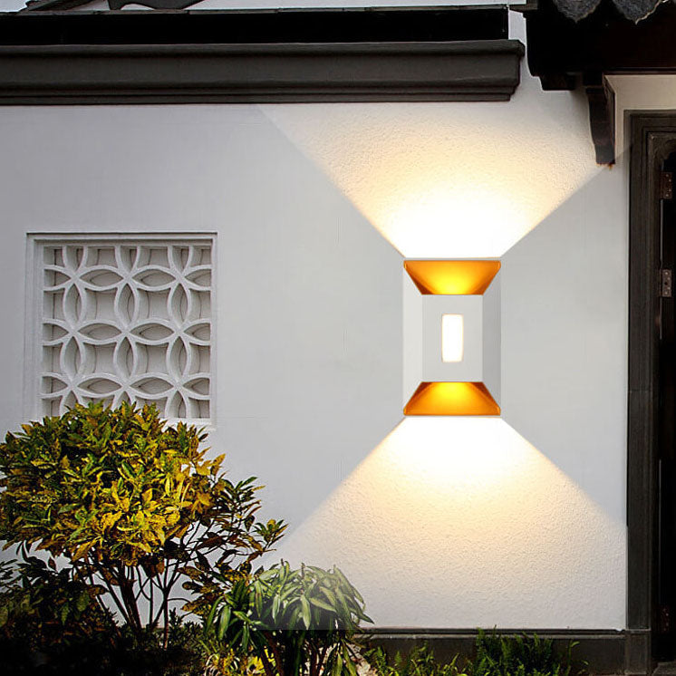 Modern Aluminum Lens Outdoor Waterproof Patio LED Wall Sconce Lamp Lumendat