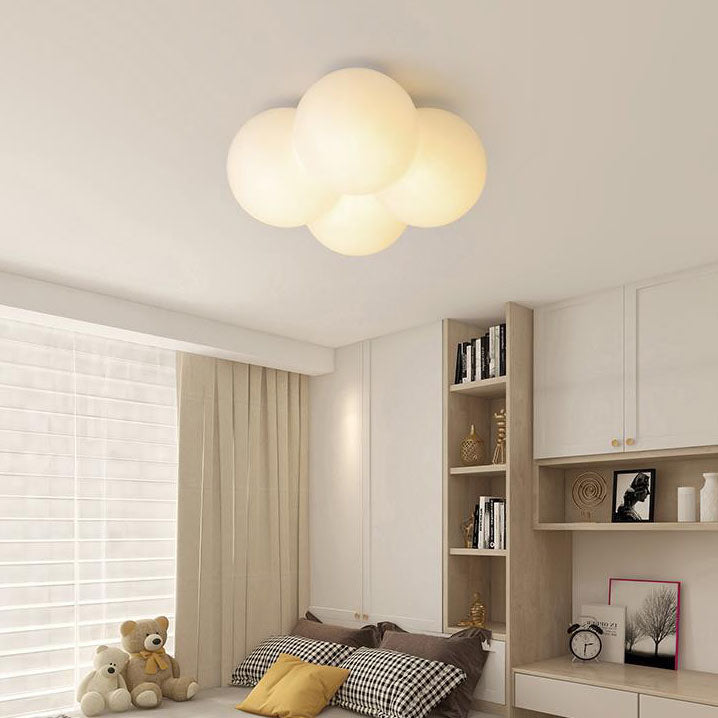 Lumendat Modern Minimalist Flower Bubble LED Kids Flush Mount Ceiling Light Lumendat