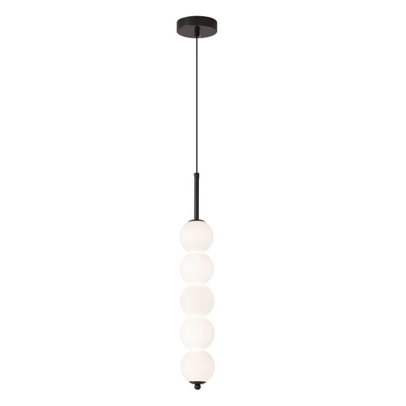 Nordic Creative Brass Spherical Glass Long Strip LED Pendant Light BulbSquare