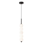 Nordic Creative Brass Spherical Glass Long Strip LED Pendant Light BulbSquare