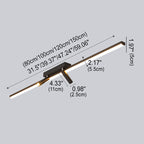 Modern Minimalist Long Strip LED Spotlight Flush Mount Ceiling Light Lumendat