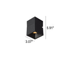 Modern Pure Black White Foldable LED Semi-flush Mount Light