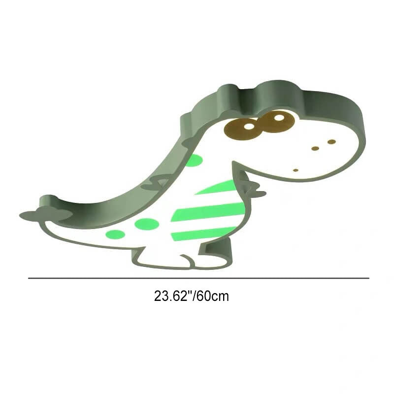 Lumendat Modern Children's Cartoon Dinosaurs Iron Acrylic LED Flush Mount Ceiling Light Lumendat