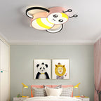 Lumendat Nordic Childlike Cartoon Bee Design LED Flush Mount Light Lumendat