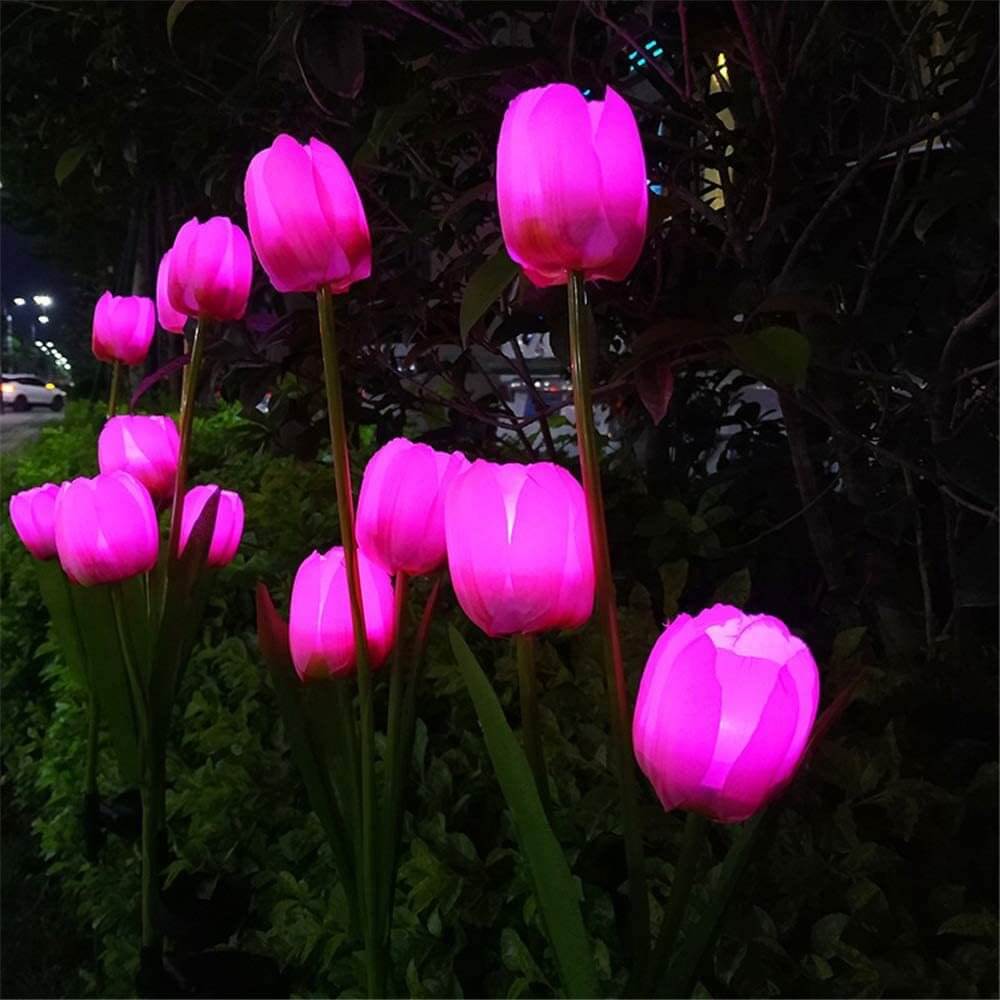 Outdoor Solar Tulip LED Waterproof Lawn Ground Decorative Insert Landscape Light Lumendat