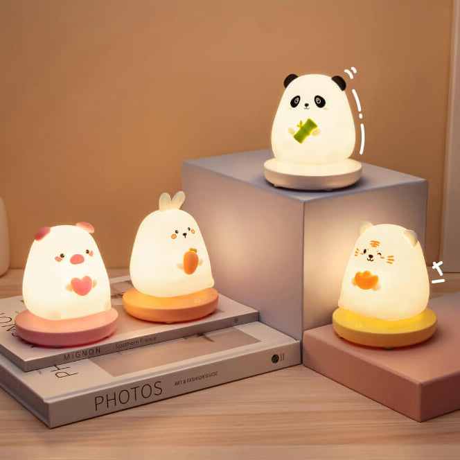 Creative Silicone Animal USB Rechargeable Night Light Decorative Table Lamp Lumendat