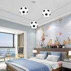 Modern Minimalist Creative Football 1-light Pendant Light BulbSquare