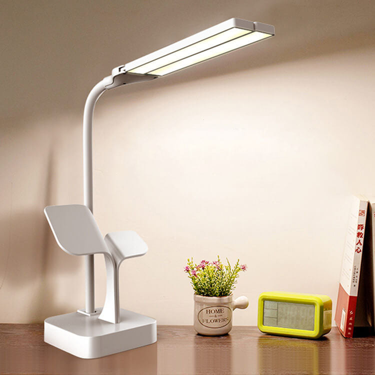 Lumendat Modern Folding Dual Lamp Plug-In Station Table Lamp Lumendat