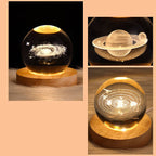Contemporary Creative Star System Crystal Ball USB LED Night Light Table Lamp For Bedroom Lumendat