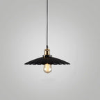 Vintage Industrial Iron Scalloped Shade 1-light Pendant Light Lumendat