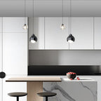 Light Luxury Simple Crystal Ball Metal 2-light Curve Pendant Light