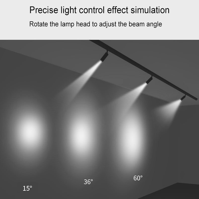 Modern Minimalist Adjustable Dimmable Focus Dimming Spotlight Tubular Track Lighting 3/4/5 Light LED Flush Mount for Living Room
