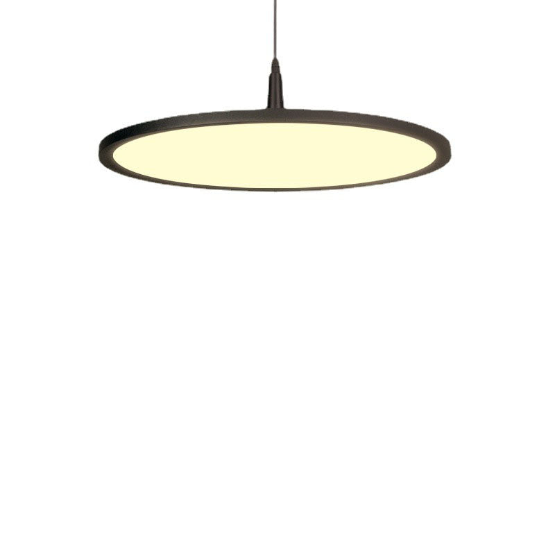 Modern Minimalist Aluminum Round Shape LED Pendant Light for Dining Room BulbSquare